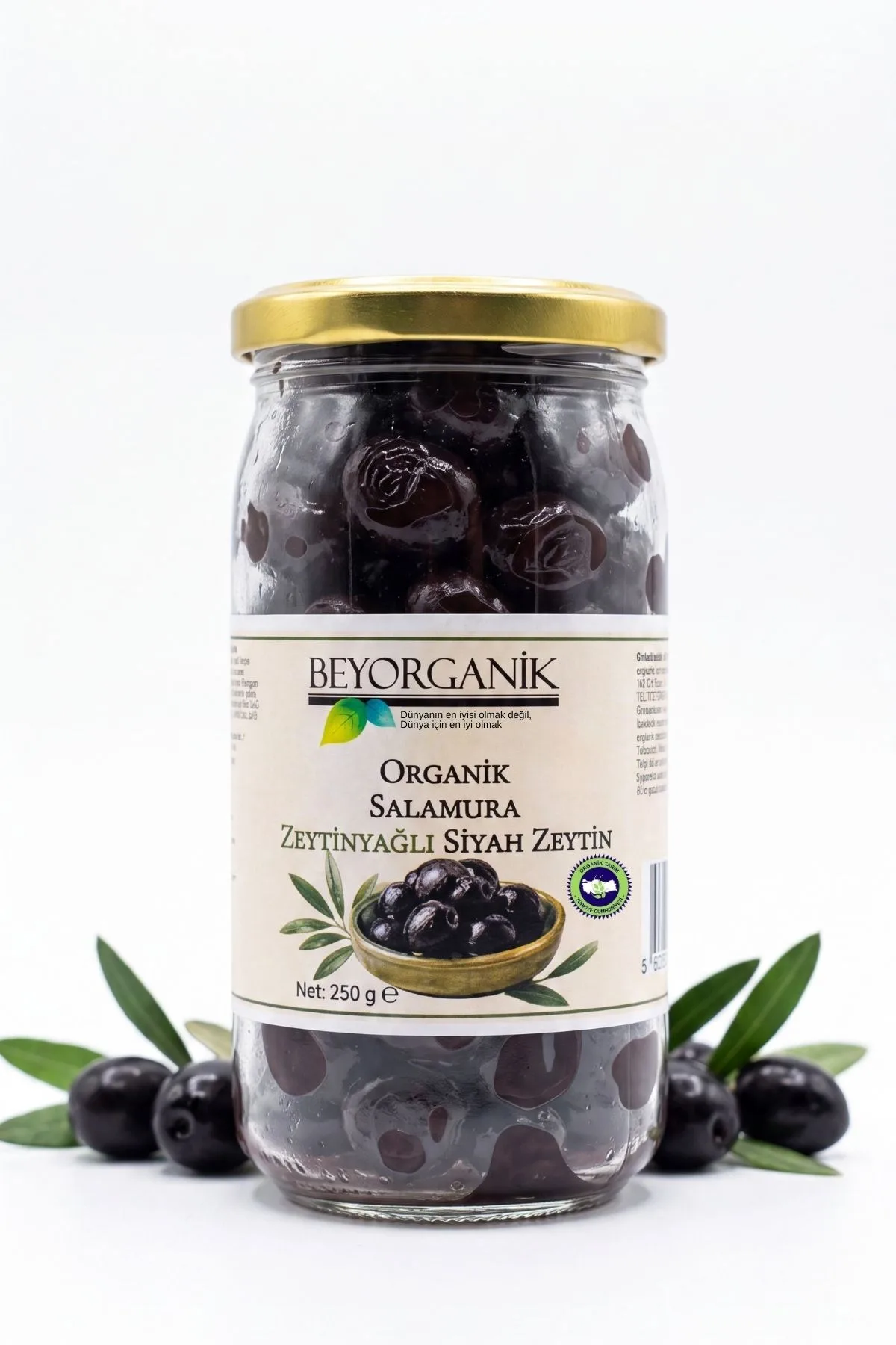 Organik Salamura Zeytinyağlı Siyah Zeytin