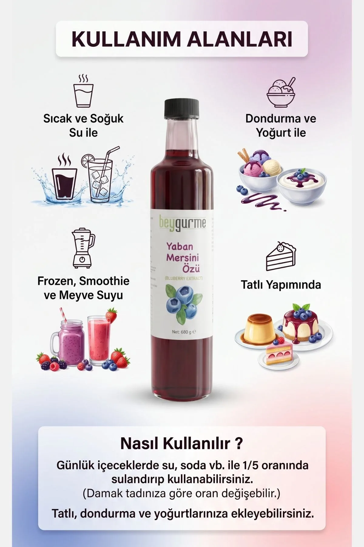 Beyorganik Yaban Mersini Özü