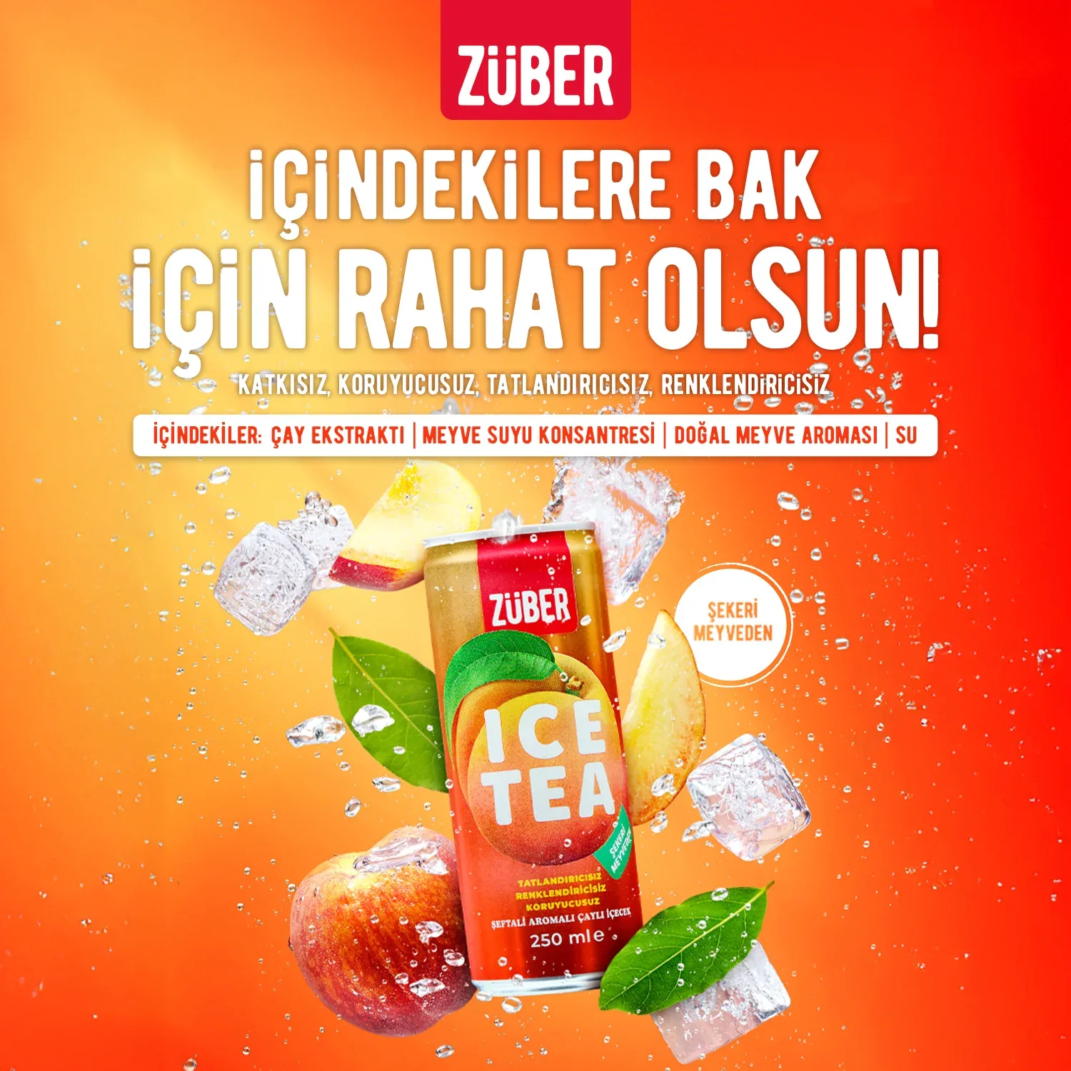 Züber Ice Tea Şeftali 250 ml
