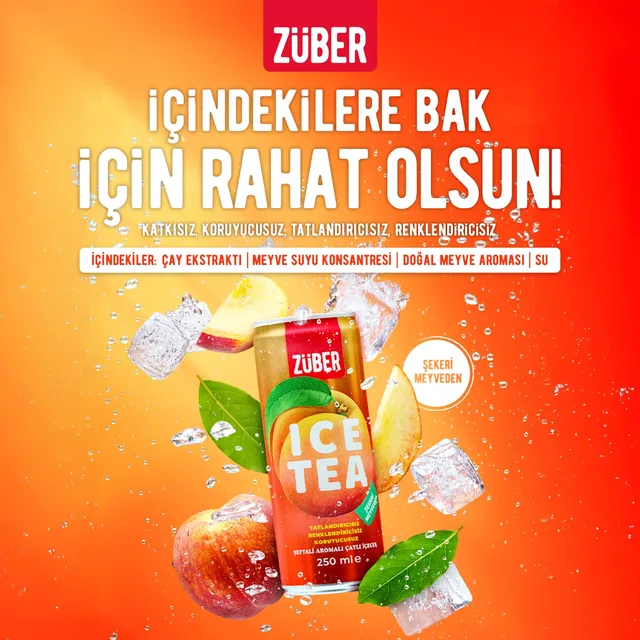 Züber Ice Tea Şeftali 250 ml