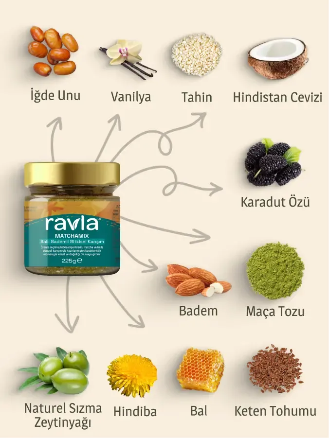 Ravla Matchamix Ballı Bitkisel Karışım