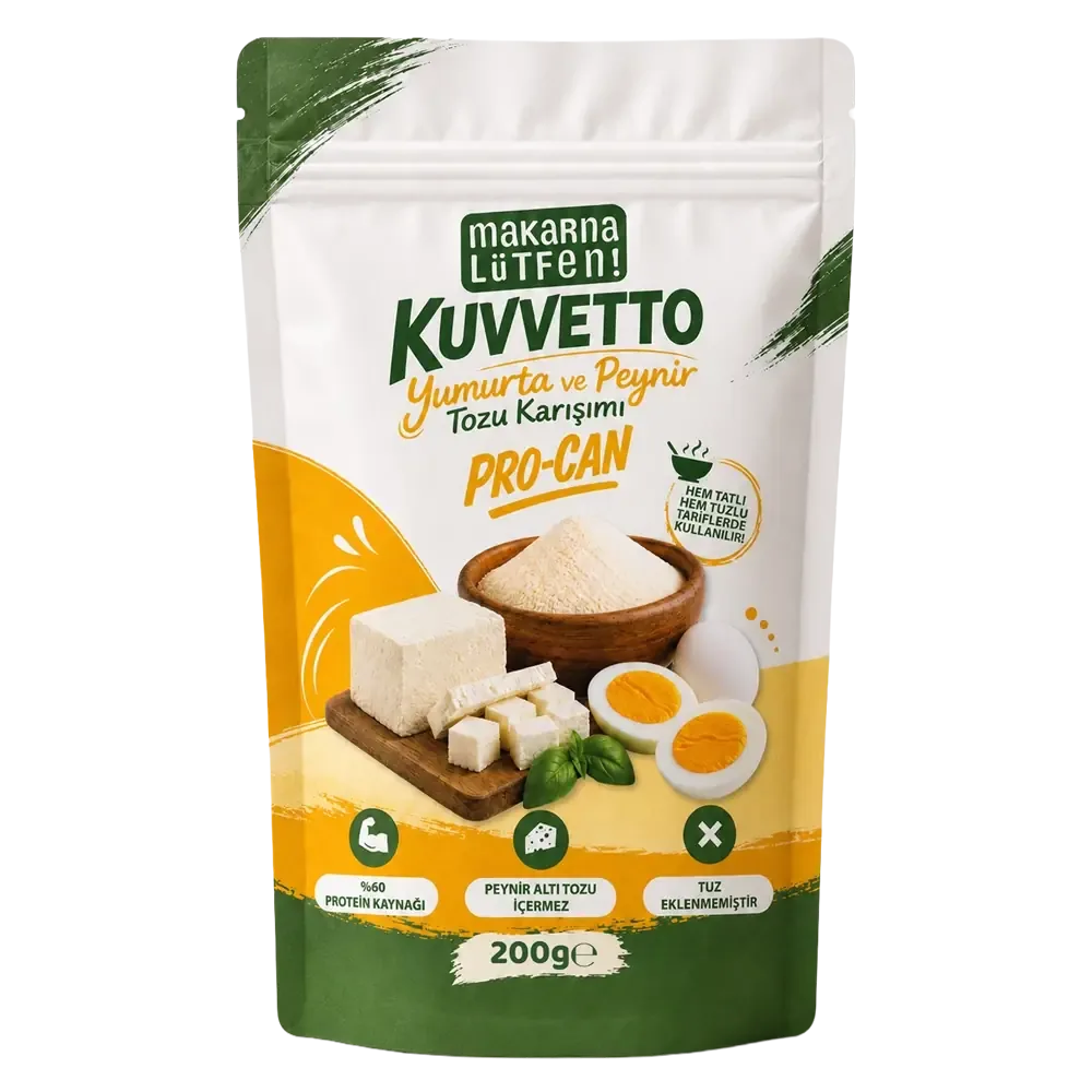 Makarna Lütfen Kuvvetto Procan Yumurta ve Peynir Tozu Karışımı 200 gram