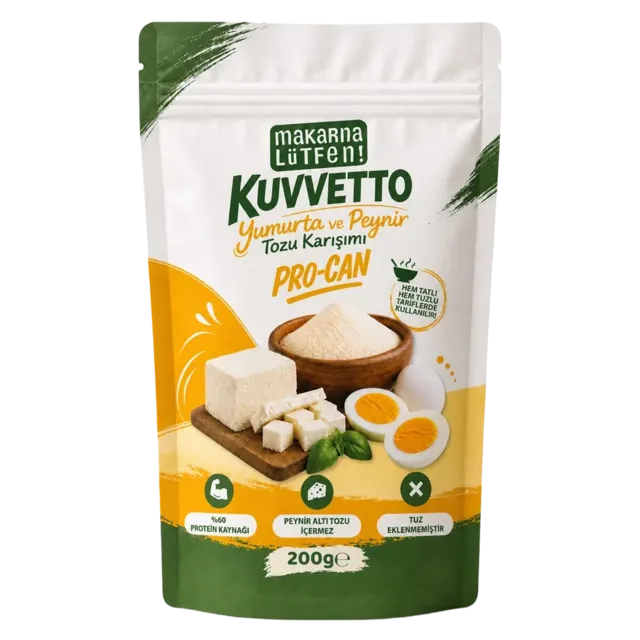 Makarna Lütfen Kuvvetto Procan Yumurta ve Peynir Tozu Karışımı 200 gram