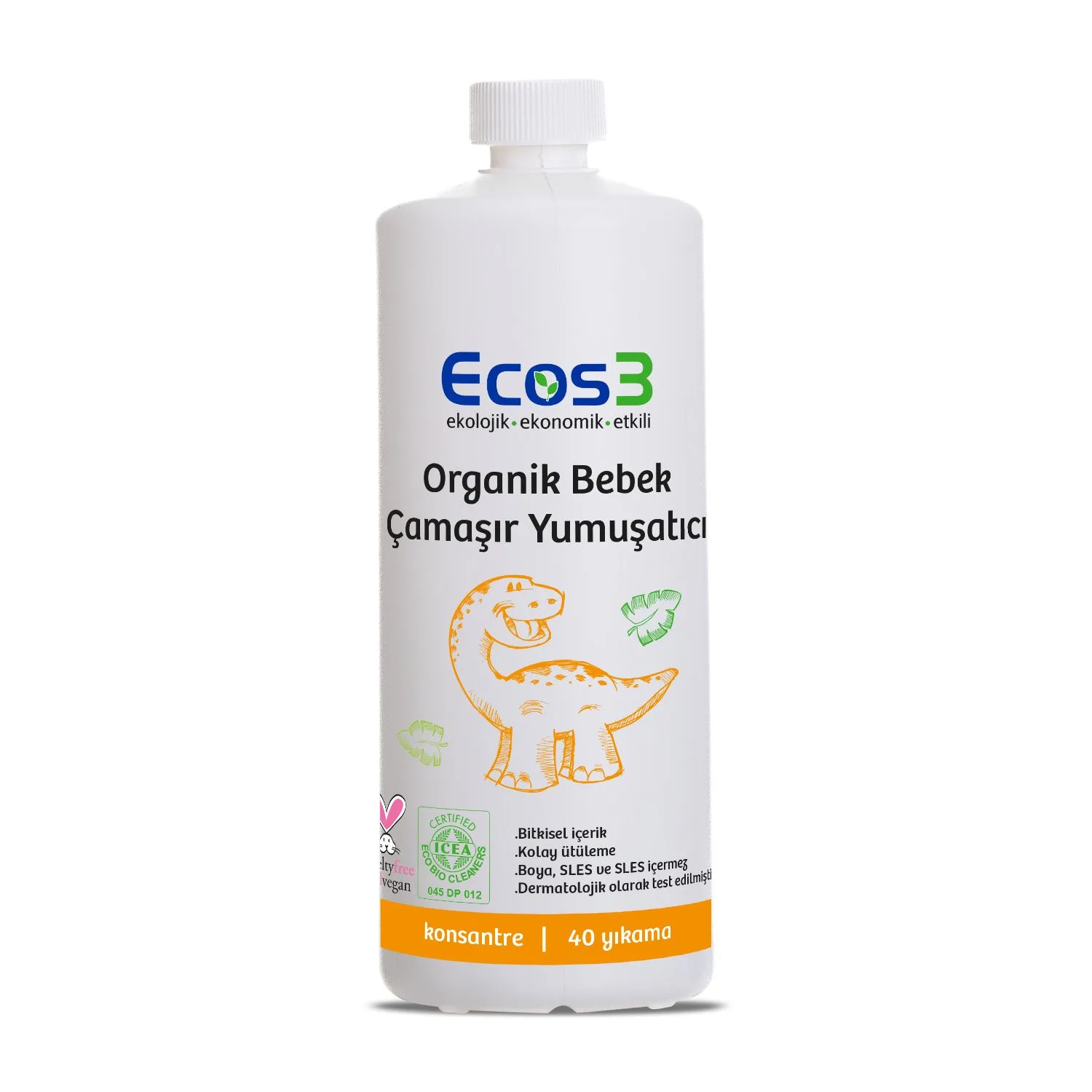 ECOS3 ORG BEBEK ÇAMŞIR YUMUŞATACI 1000ML