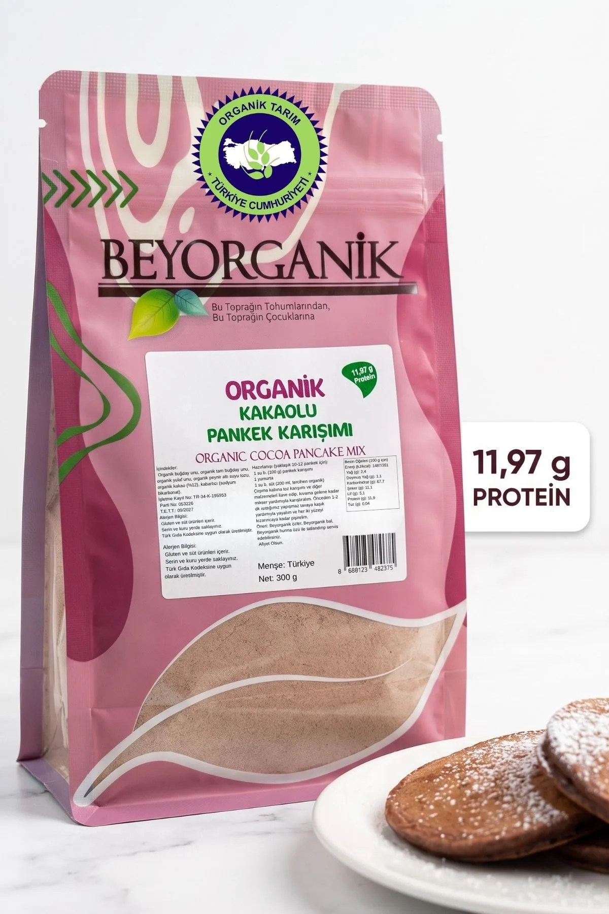 Beyorganik Organik Kakaolu Pankek Karışımı 300 g
