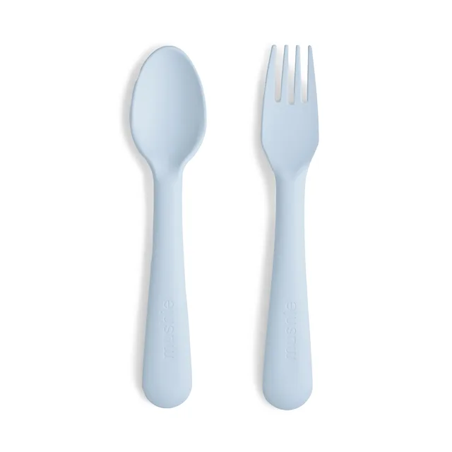 Mushie Çatal Kaşık Seti - Powder Blue