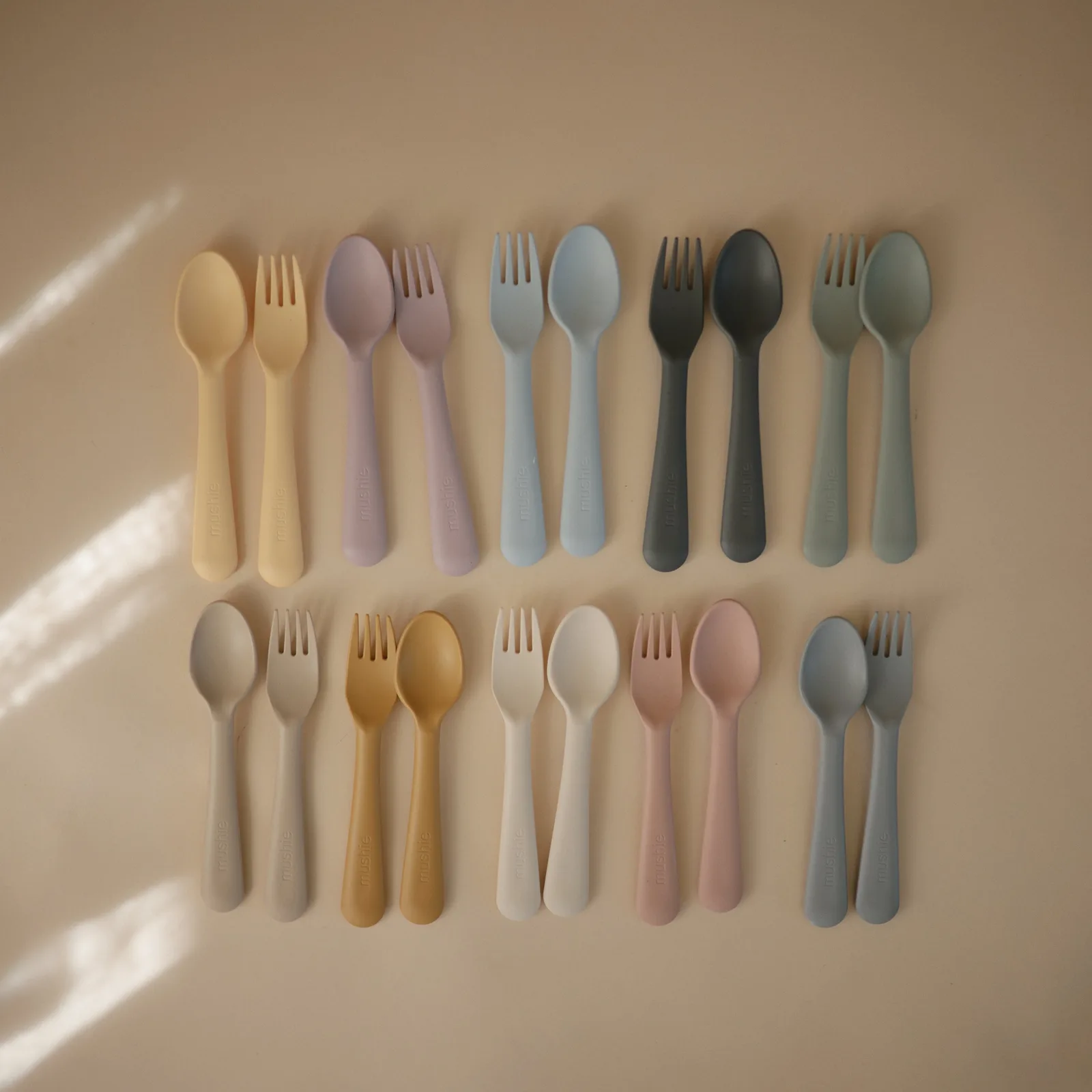 Mushie Çatal Kaşık Seti - Powder Blue
