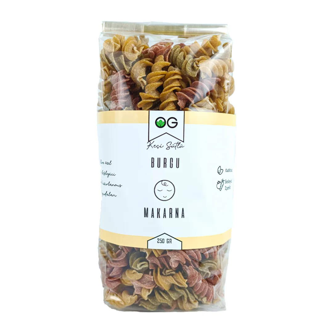 OG Natural Keçi Sütlü Sebzeli Burgu Makarna 250 Gr 8