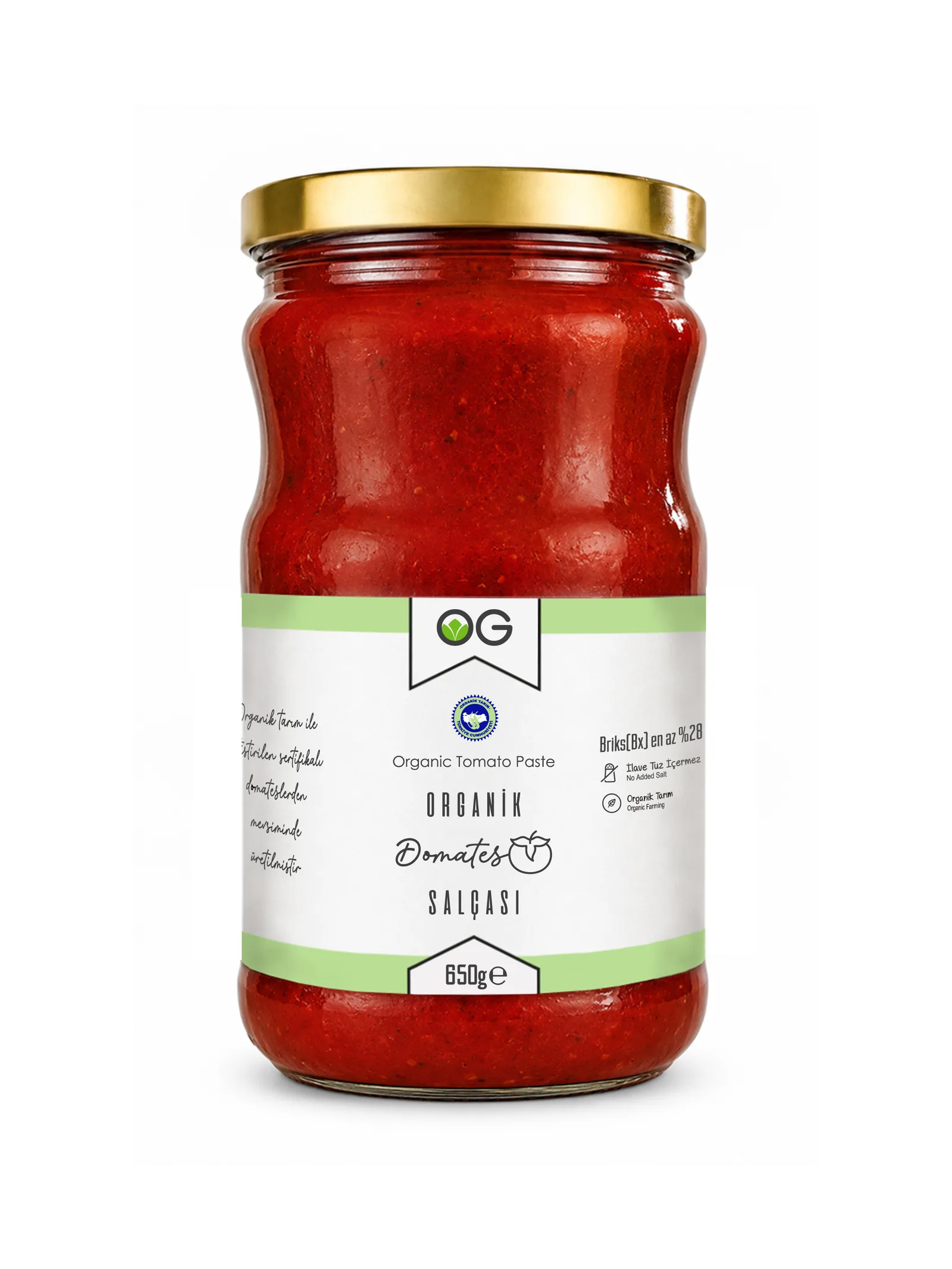 OG Natural Organik Domates Salçası 650