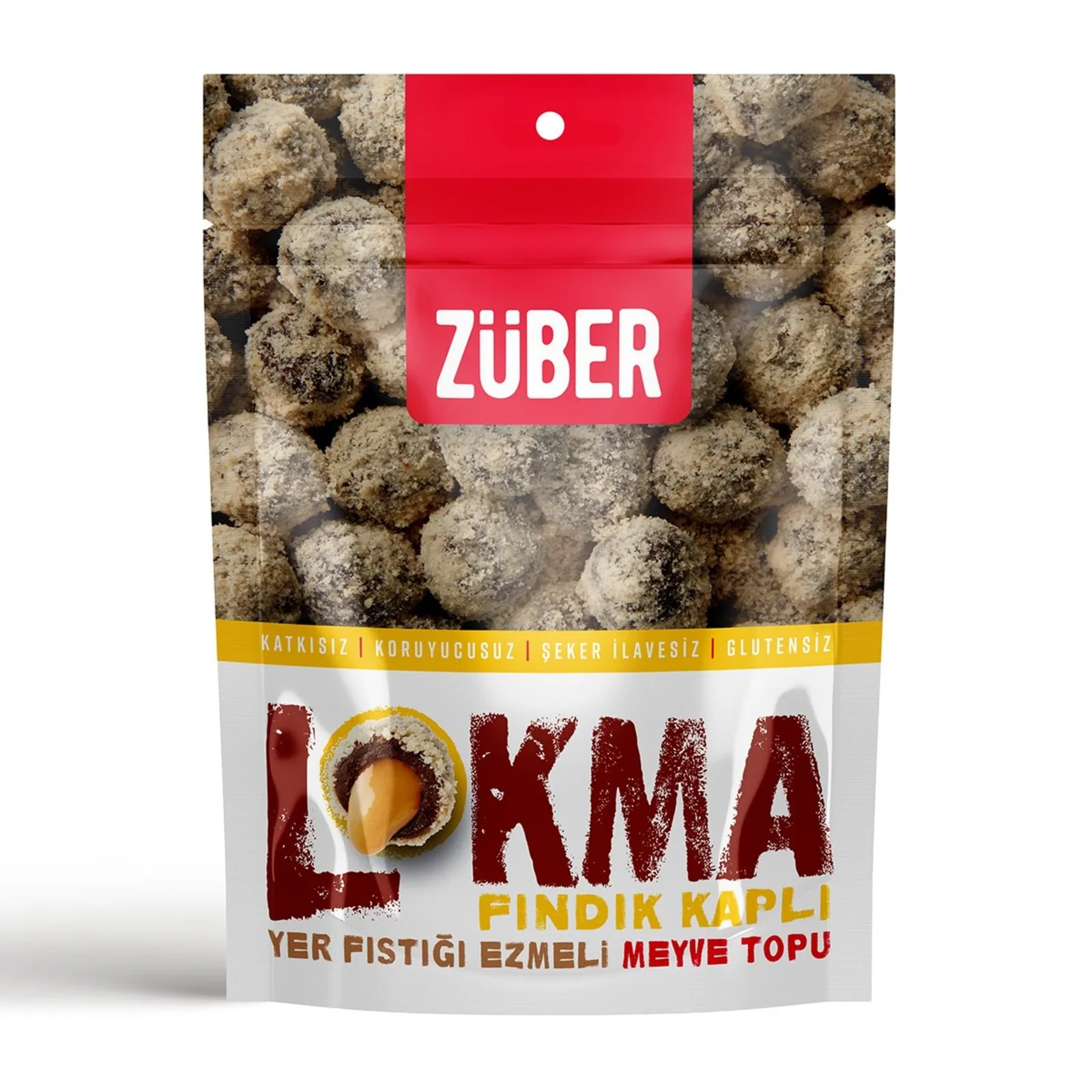 Züber Lokma Fındık Kaplı Meyve Topu 96 GR