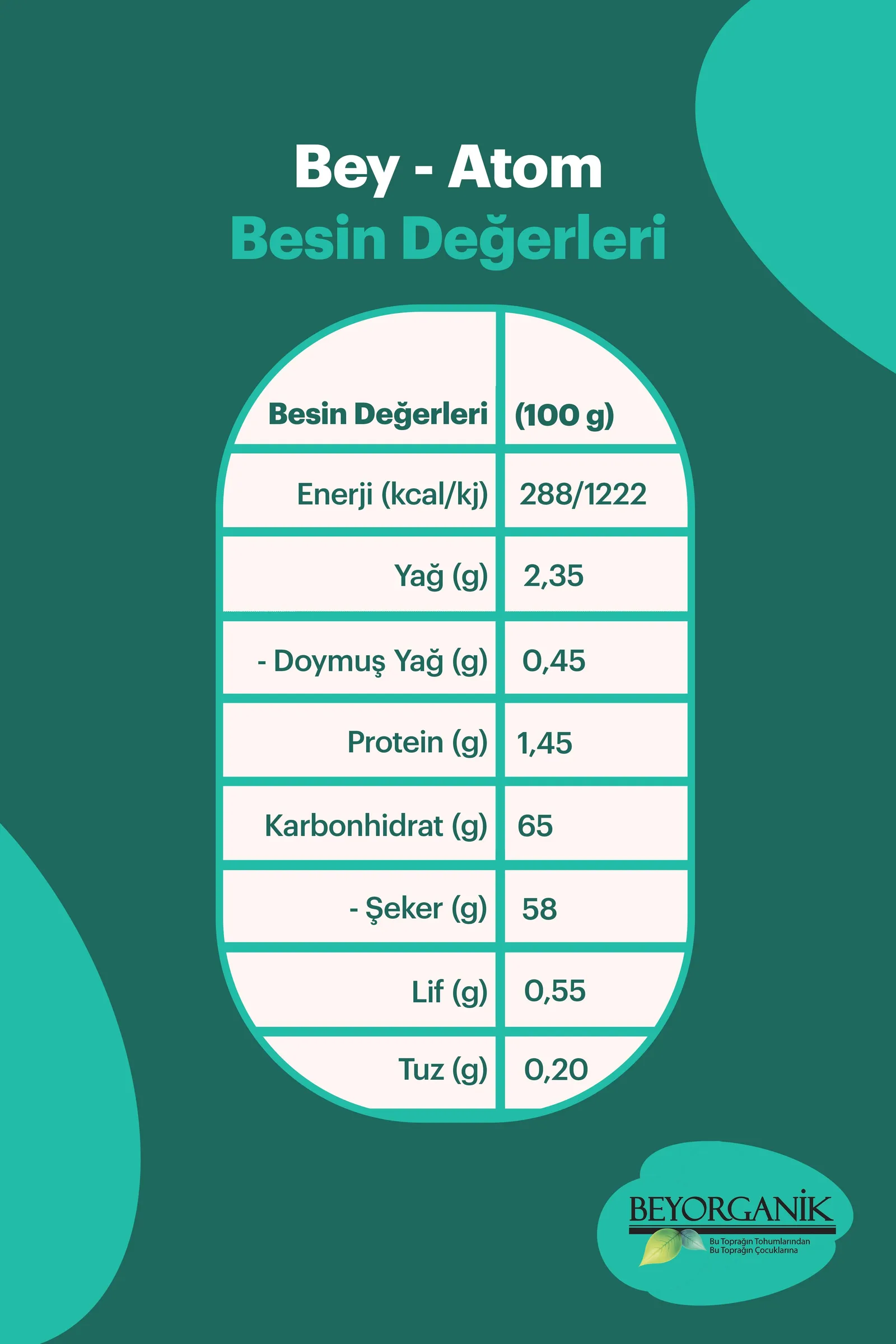 Beyorganik Organik Bey Atom 260
