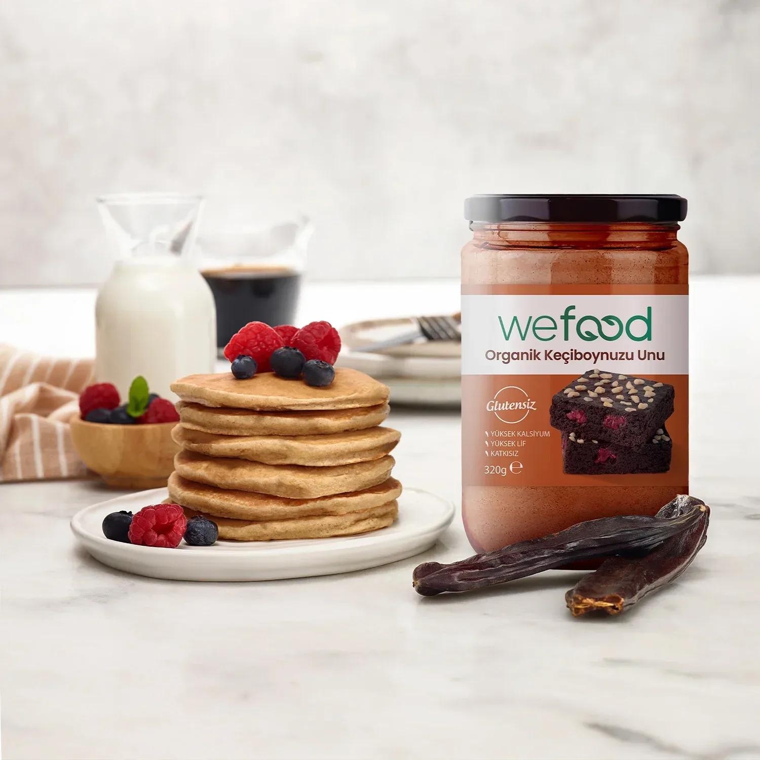 Wefood Organik Keçiboynuzu Unu 320 g
