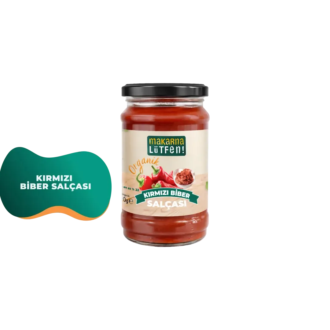 Makarna Lütfen Organik Kırmızı Biber Salçası 300 g