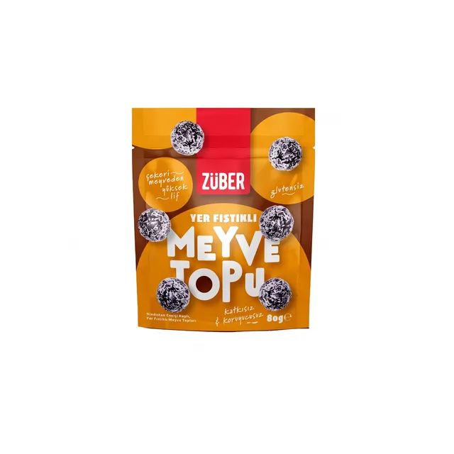 Züber Yer fıstıklı meyve topu
