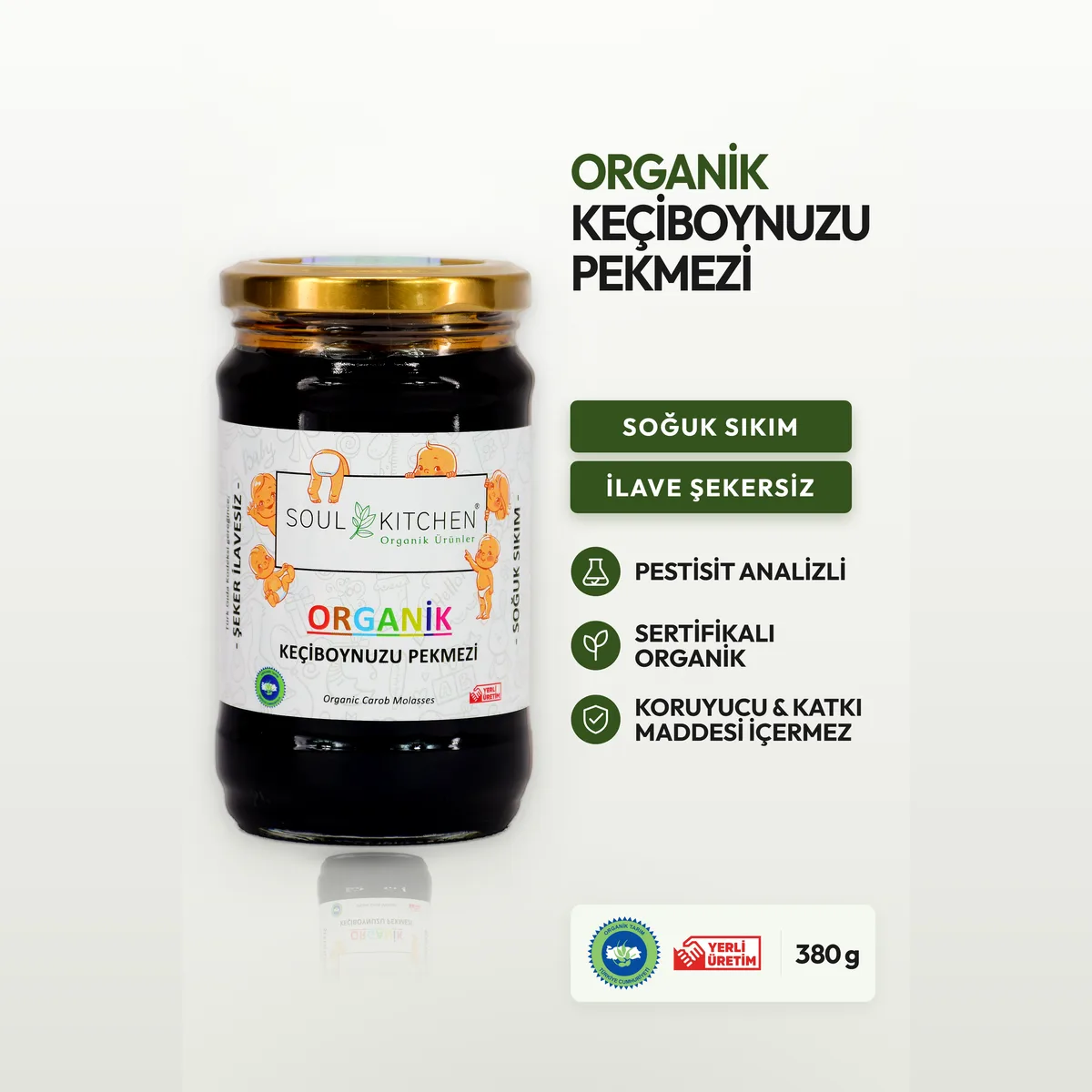 Soul Kitchen Organik Keçiboynuzu Pekmezi 380 GR
