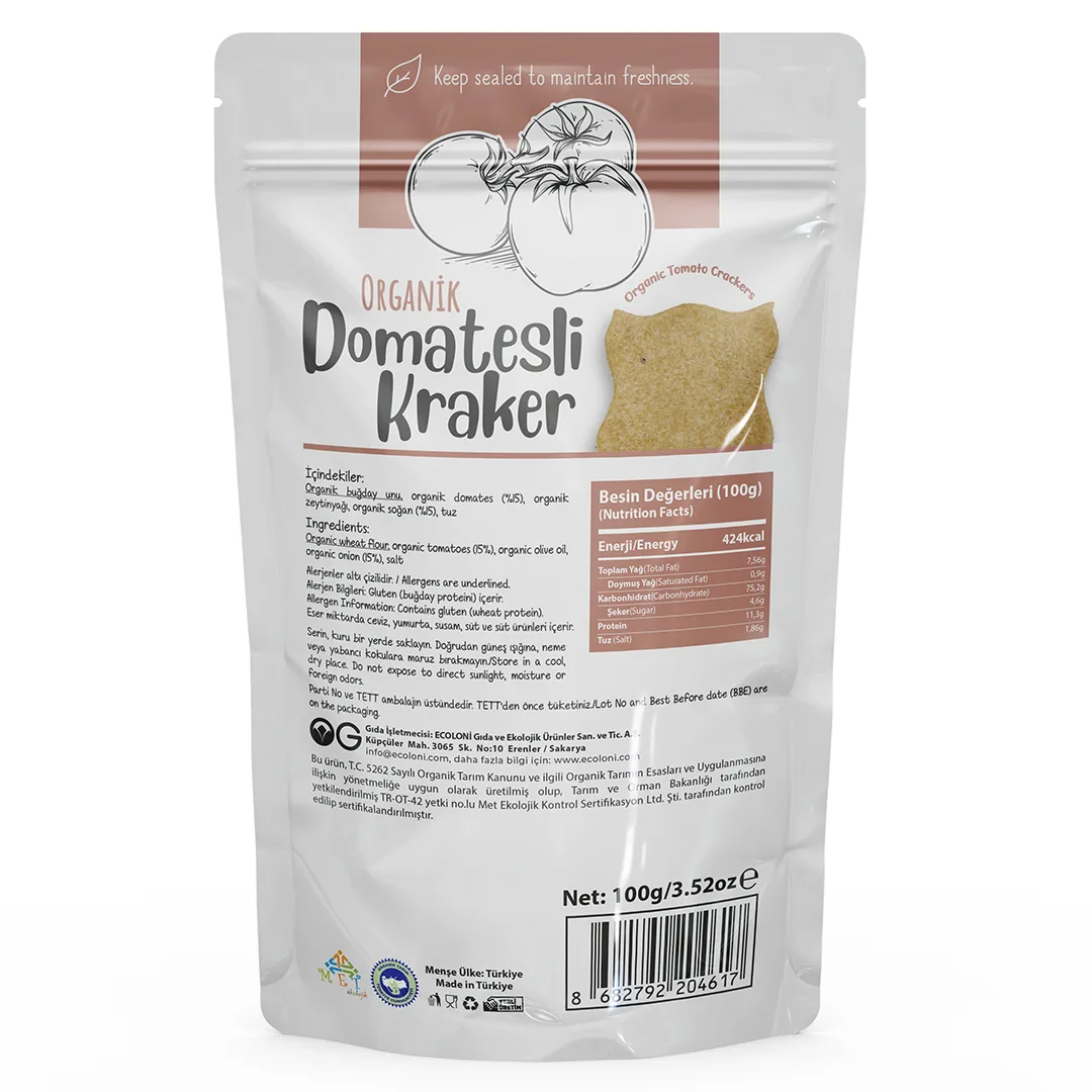 OG Organik Domatesli Kraker 100 GR