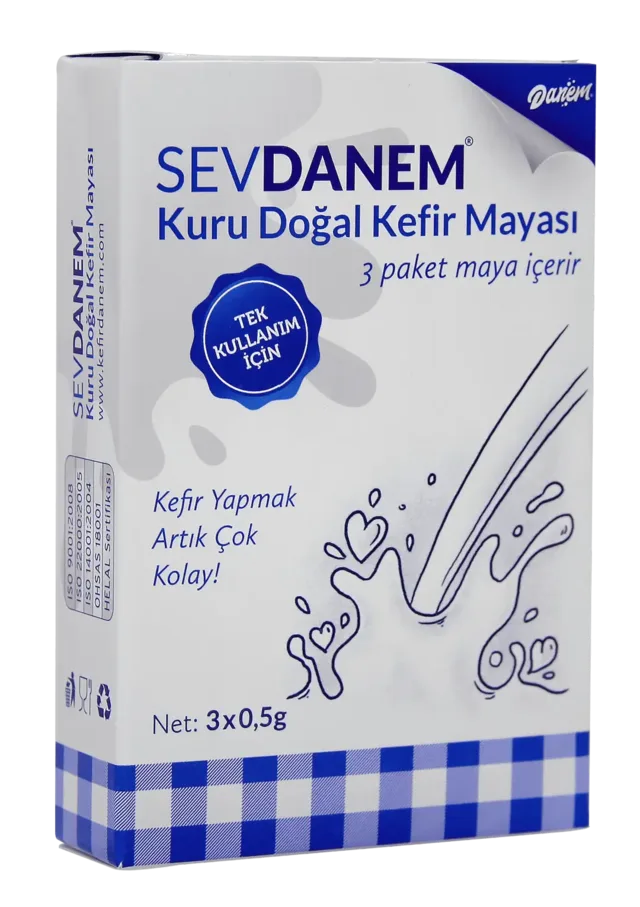 Danem SevDanem Hazır Kefir Mayası 3 x 0,5 g 6 Ay+