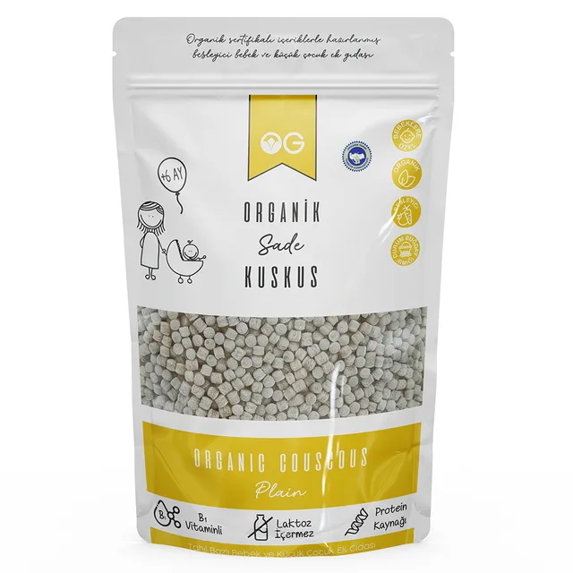 OG Natural Organik Sade Bebek Kuskusu 250 g (6-9 Ay)