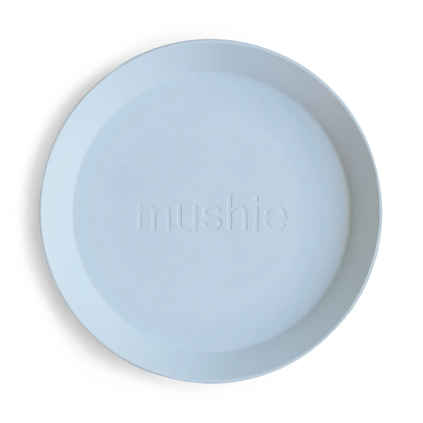 Mushie İkili Yuvarlak Yemek Tabağı - Powder Blue