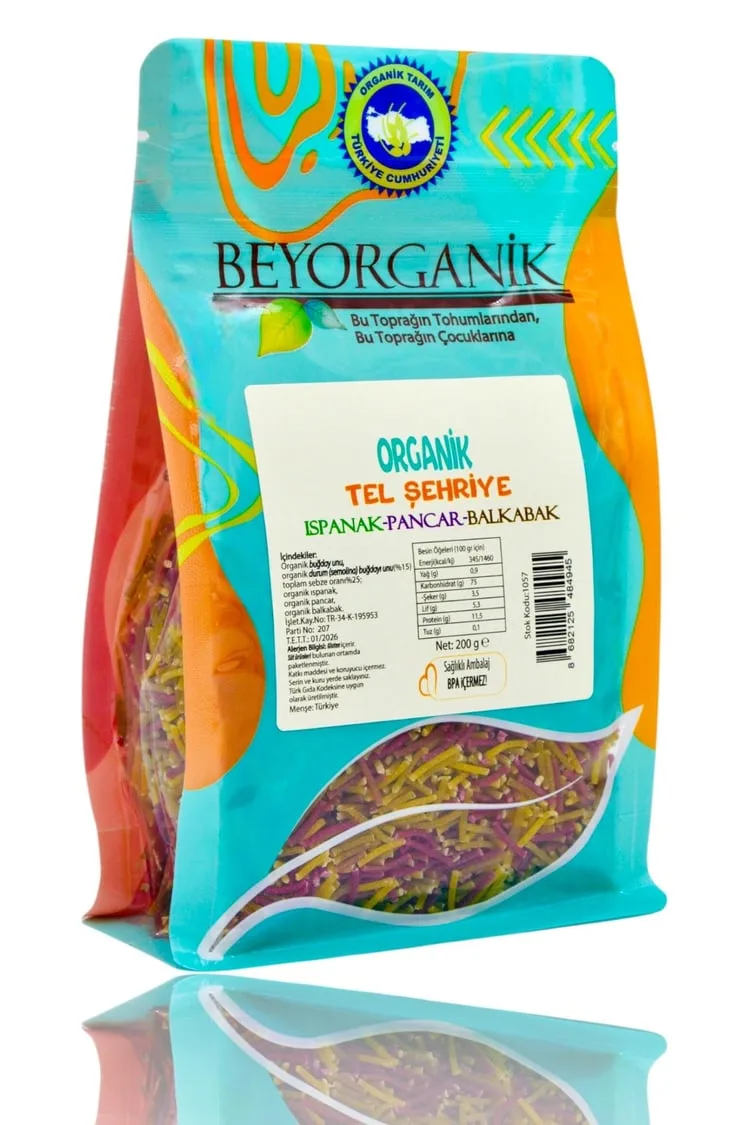 Beyorganik Organik Tel Şehriye Ispanaklı Pancarlı 150