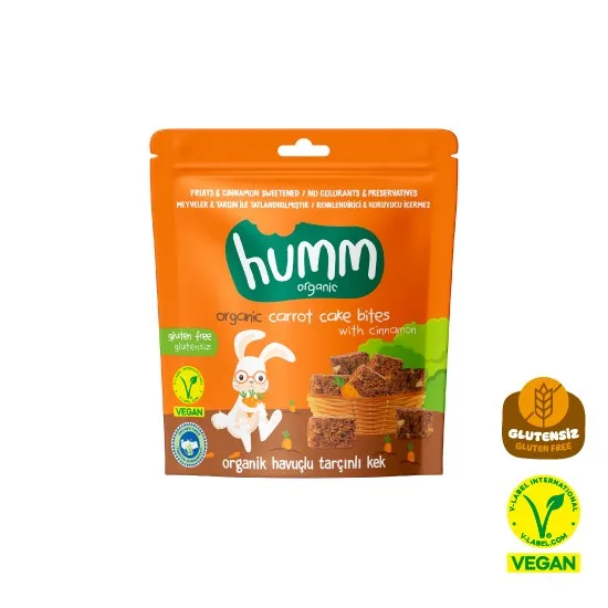 Humm Organik Glutensiz Vegan Havuçlu ve Tarçınlı Kek 30 g