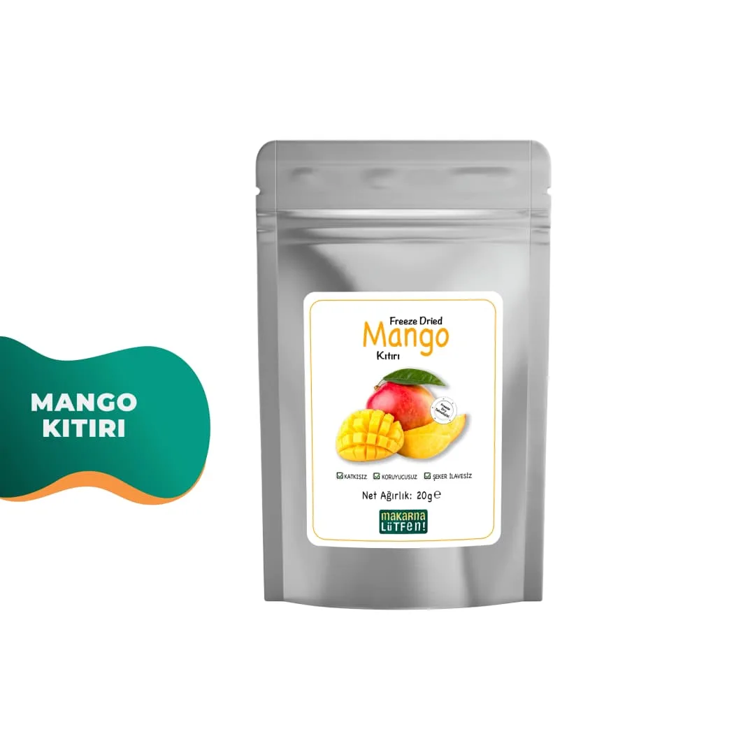 Makarna Lütfen Mango Kuru Meyve Cipsi (Dondurularak Kurutulmuş)